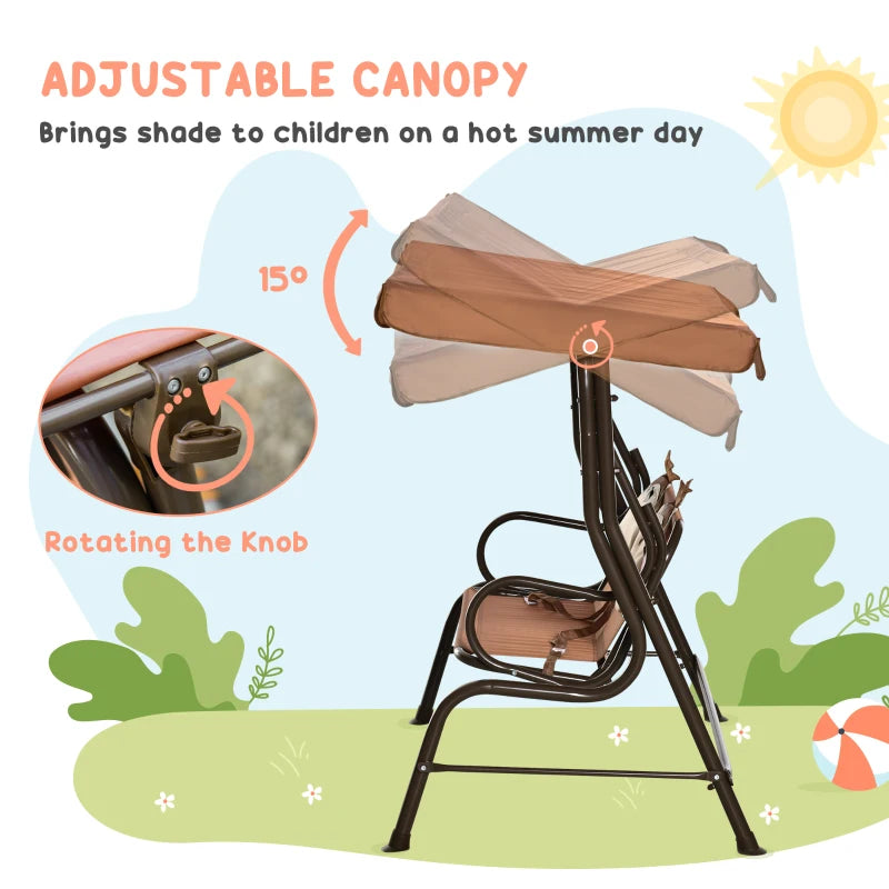 2 Seater Kids Garden Swing Seat