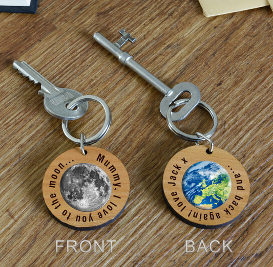 Love You to the Moon & Back Key Ring image 0