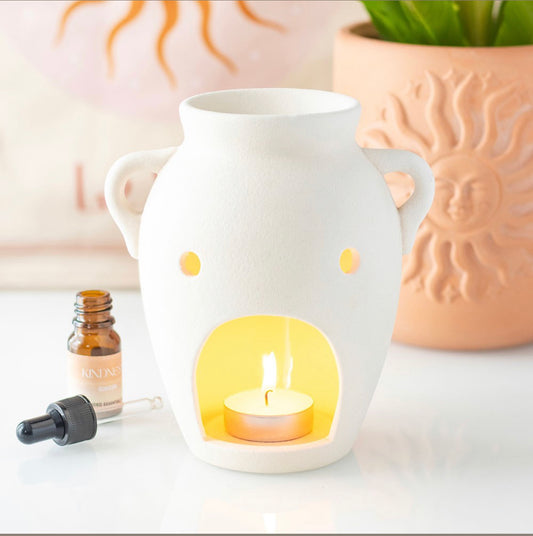 VASE SHAPED OIL BURNER AND WAX WARMER