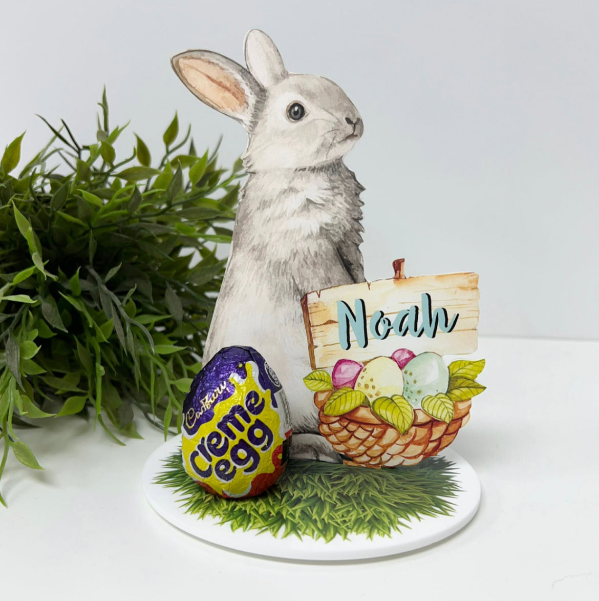 Personalised Printed Easter Single Egg Holder