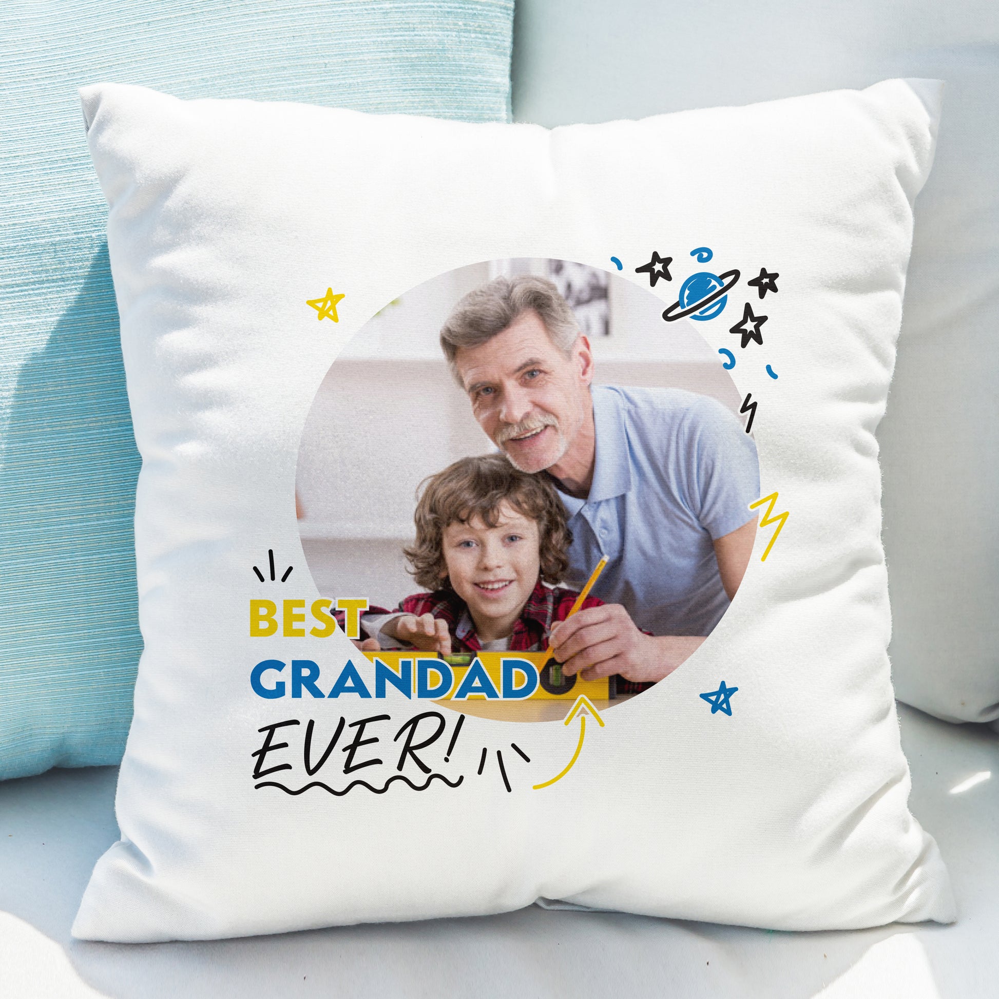 Personalised Best Ever Photo Cushion image 1