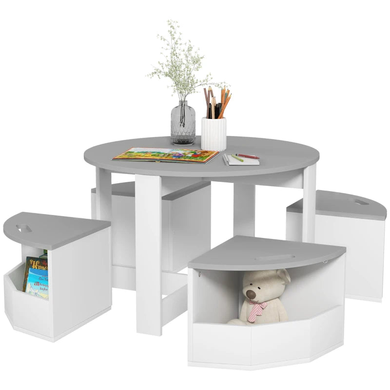 5-Piece Kids Table and Chairs Set