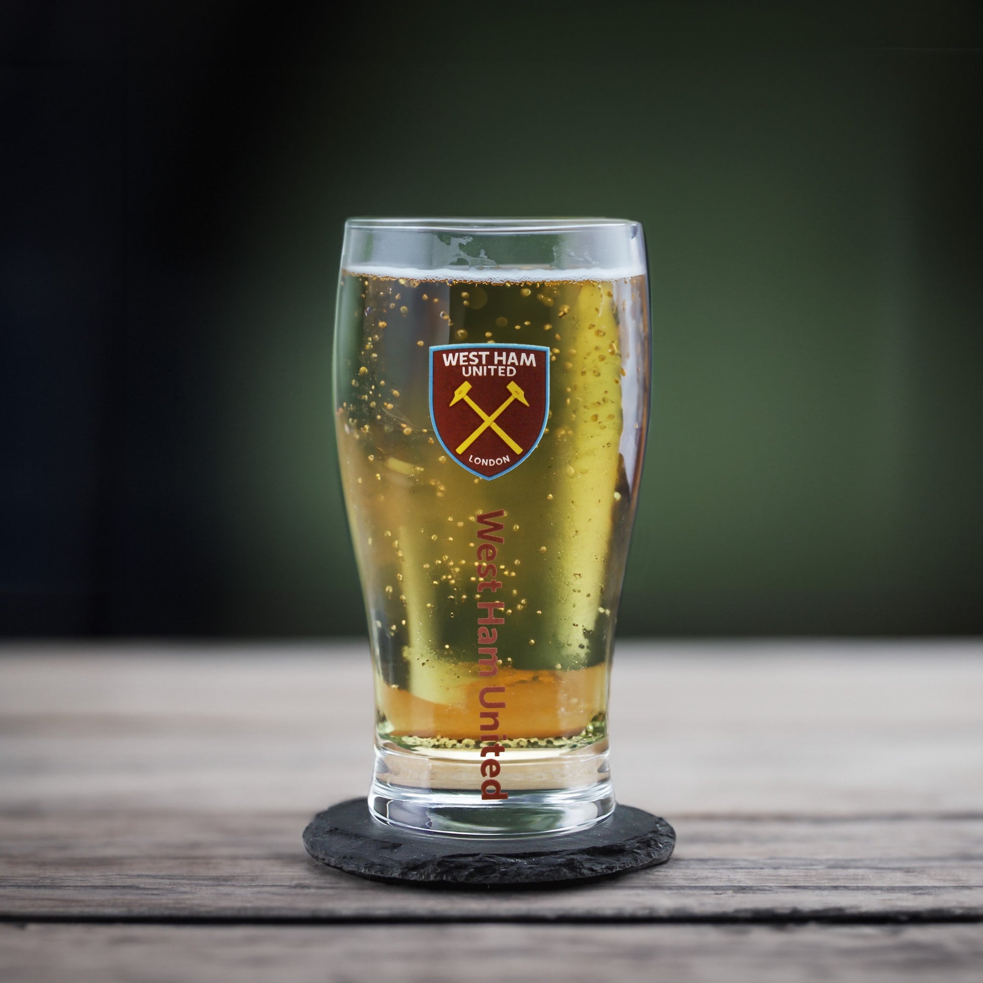 Engraved West Ham 20oz Tulip Pint Glass image 0