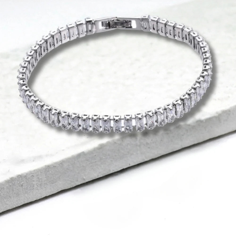 Cubic Zirconia Classic Tennis Bracelet image 0