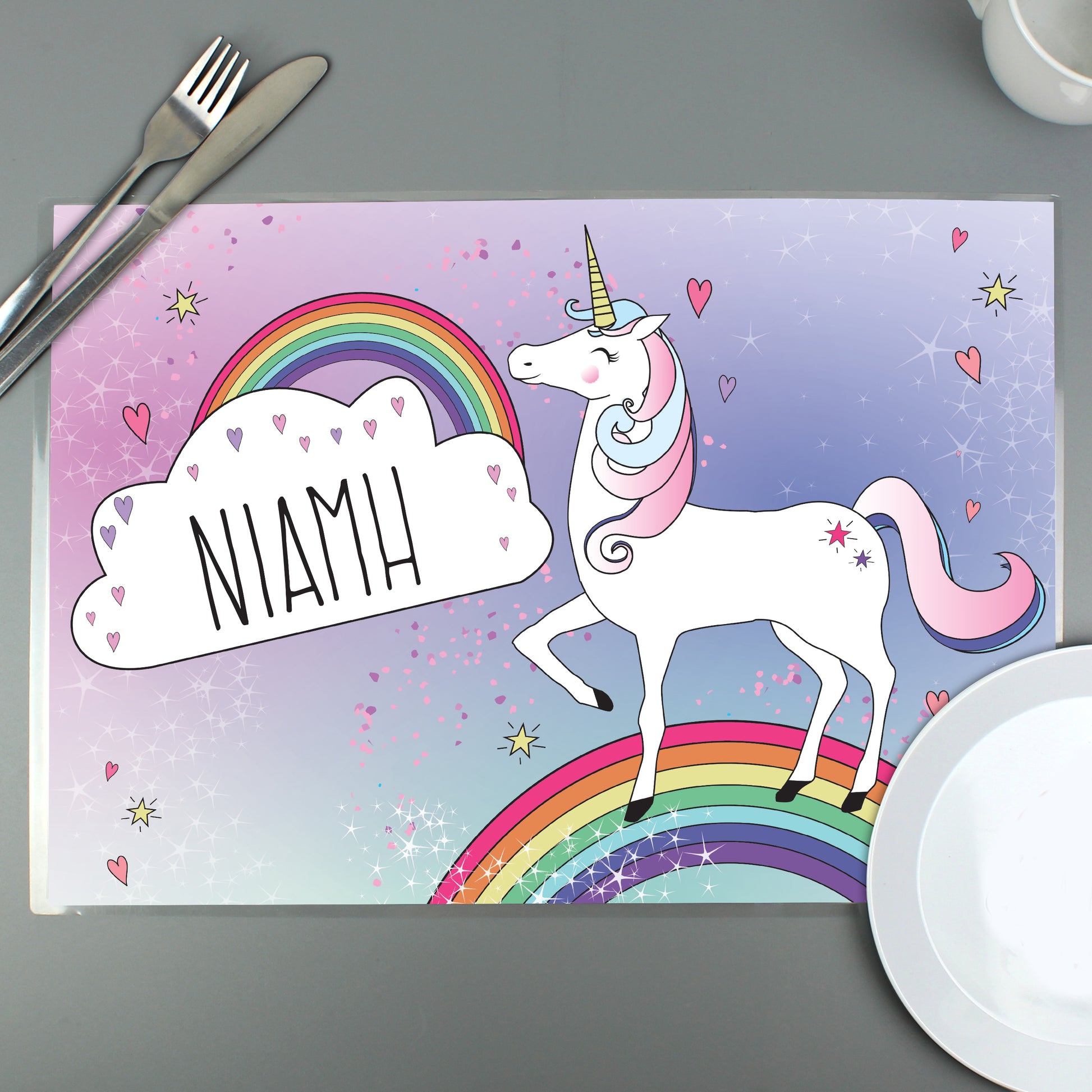 Personalised Unicorn Placemat image 1