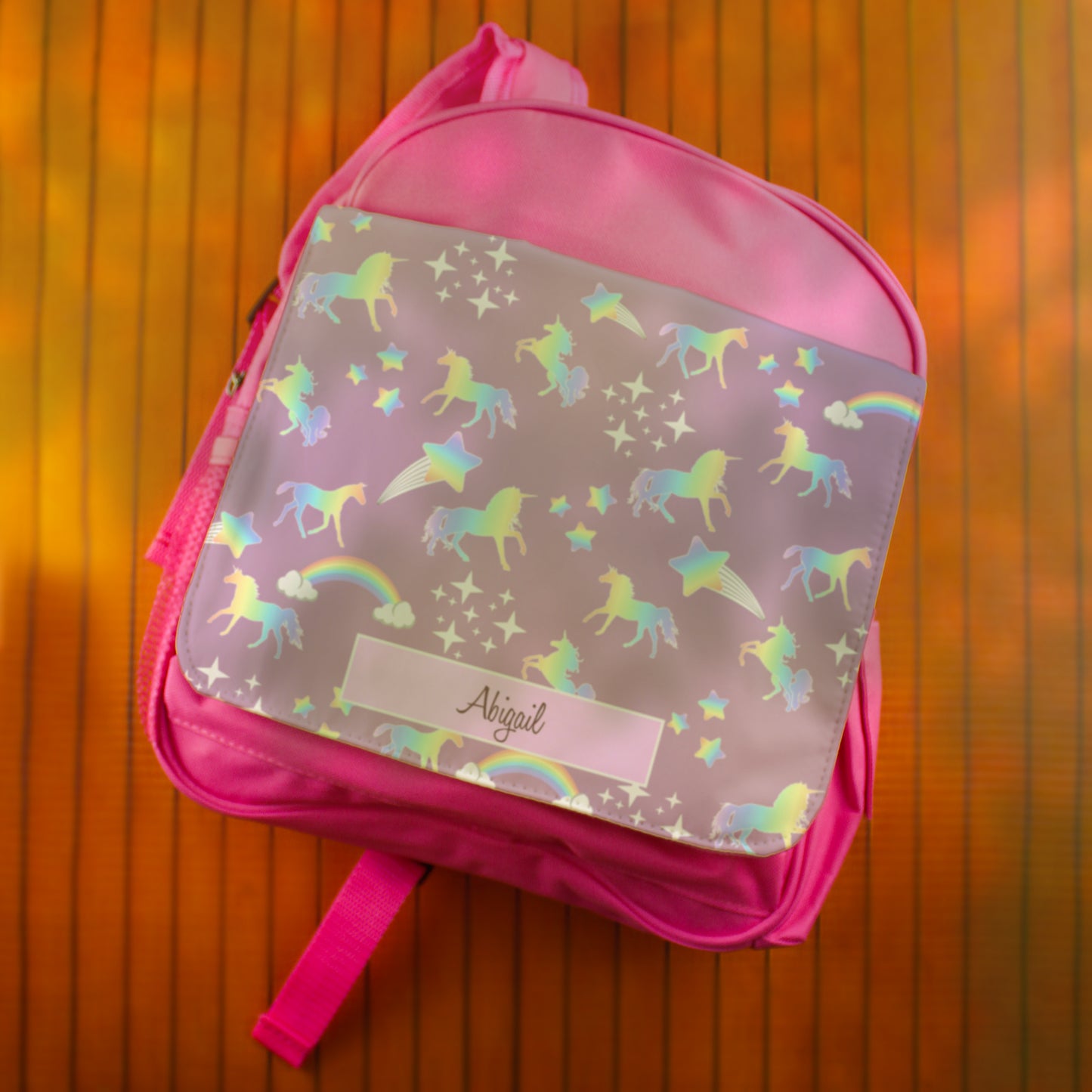 Printed Unicorn Kids Pink Backpack