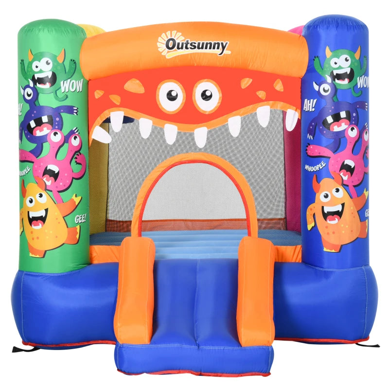 Bouncy Castle Inflatable Basket Trampoline Slide Monster Design