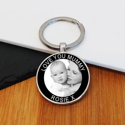 Love You Mummy Photo Upload Key Ring image 1