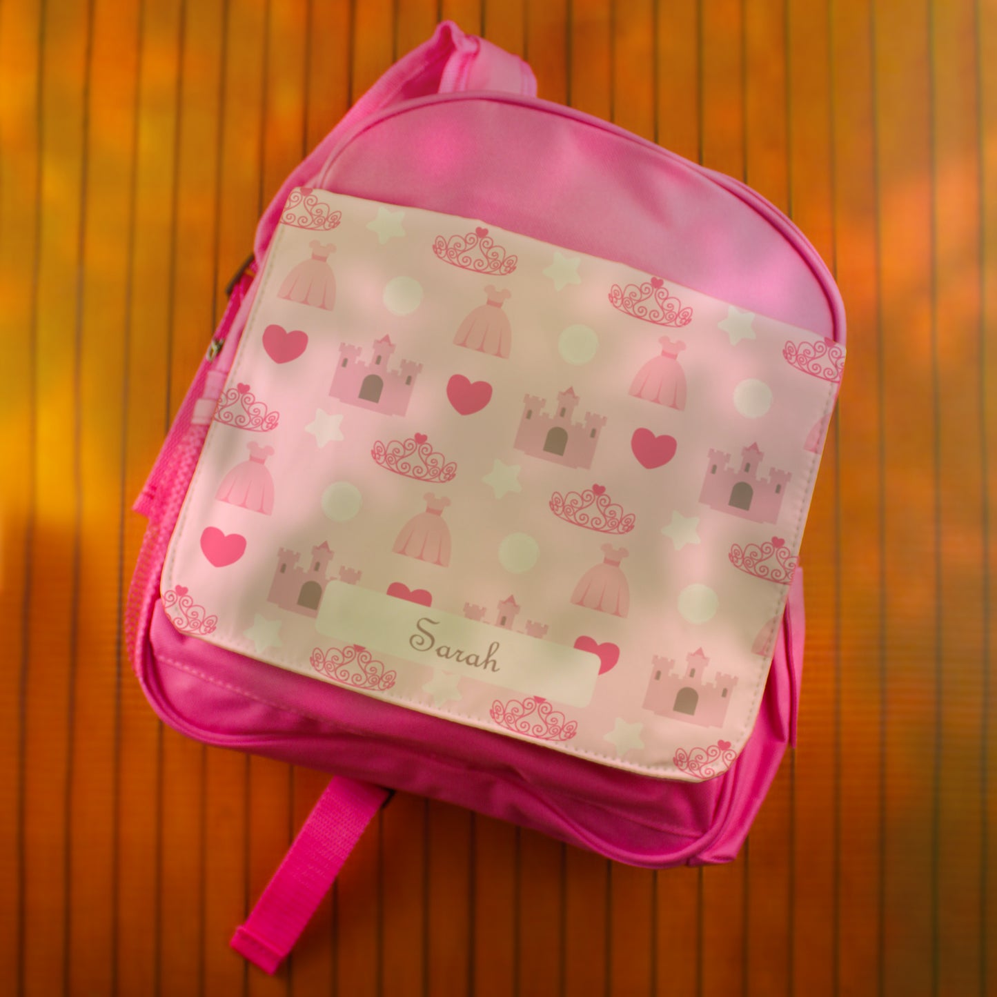 Printed Kids Pink Princess Backpack