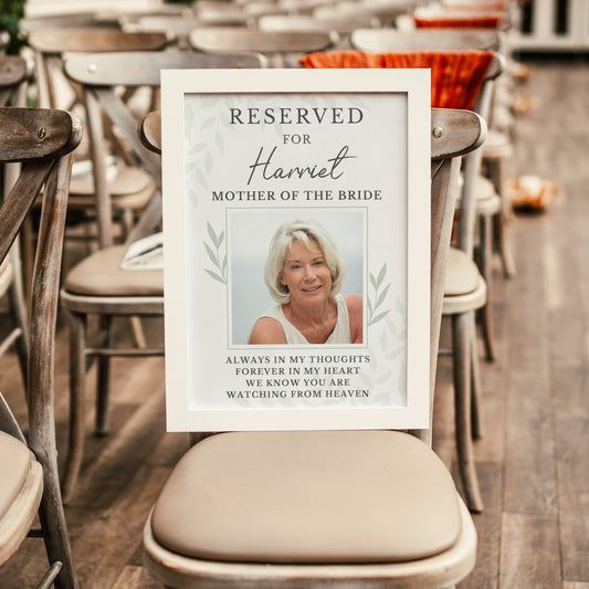 Personalised Reserved For Memorial A3 White Framed Print