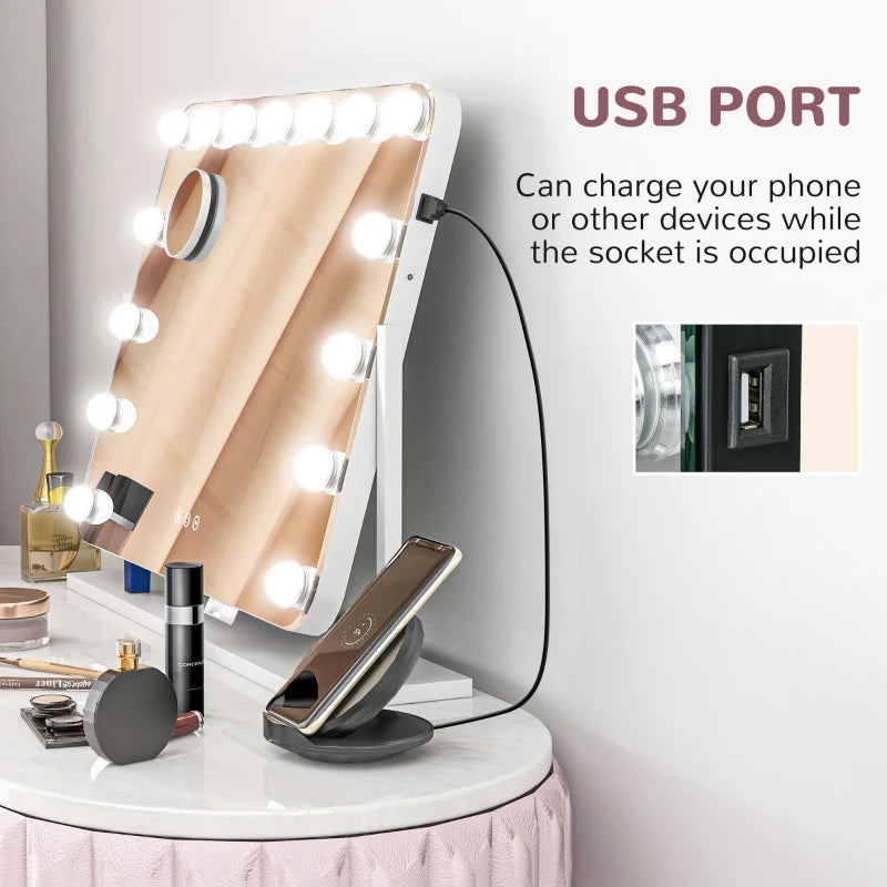 14 LED bulb Tabletop Makeup Mirror