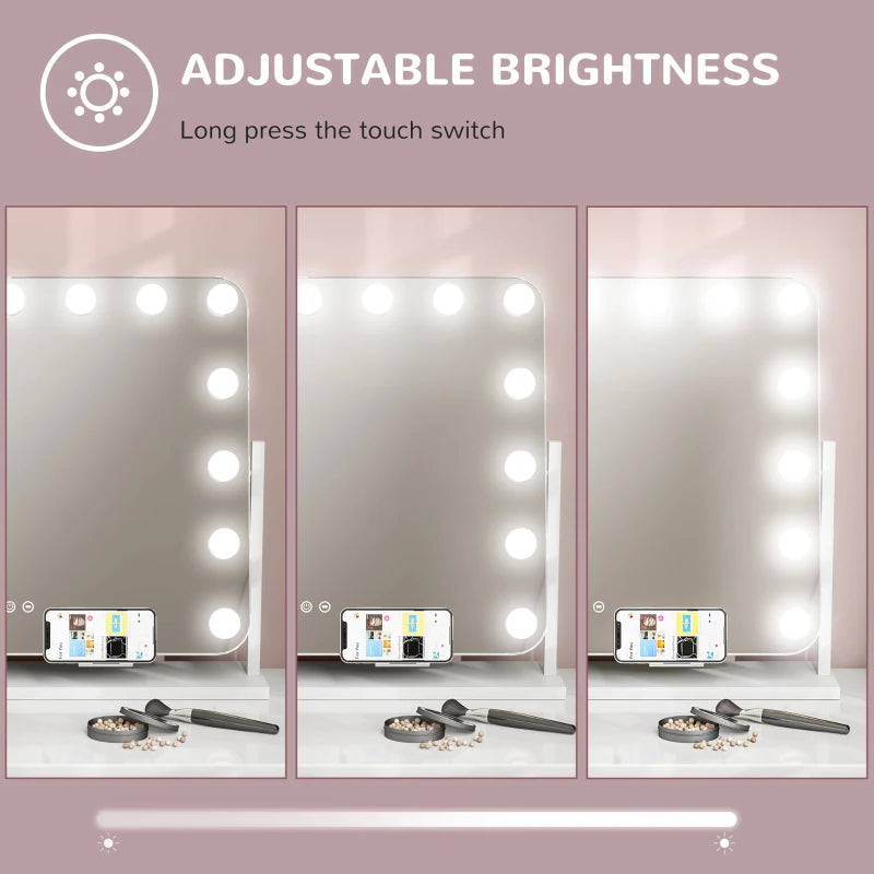 14 LED bulb Tabletop Makeup Mirror