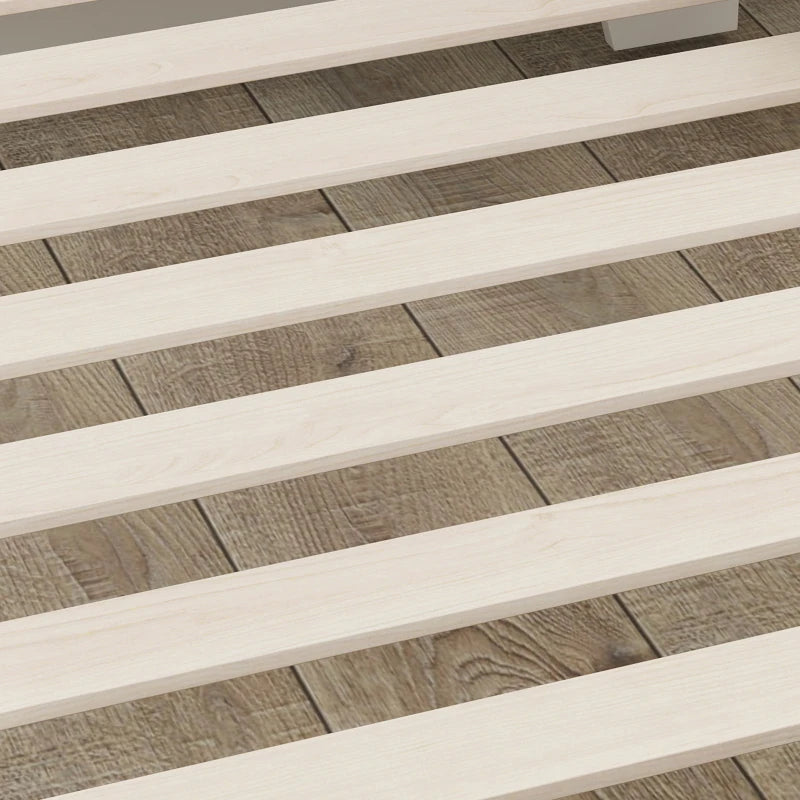 Cloud-Themed Toddler Bed Frame with Safety Rails