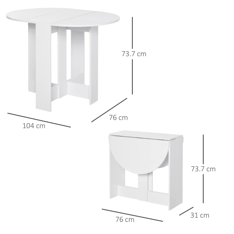 Space-saving Drop Leaf Table