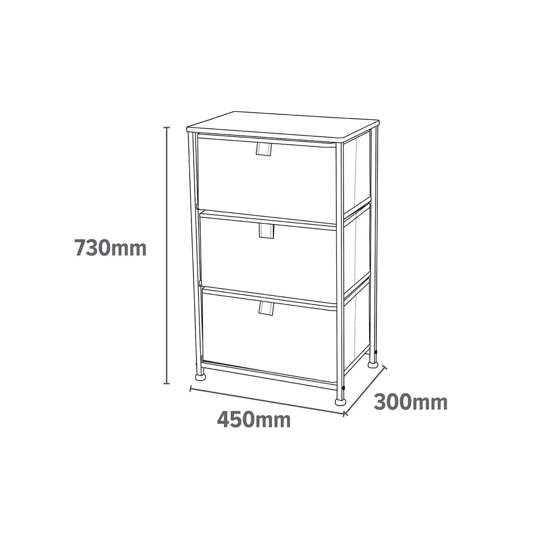 Unicorn 3 Drawer Kids Storage Chest image 6