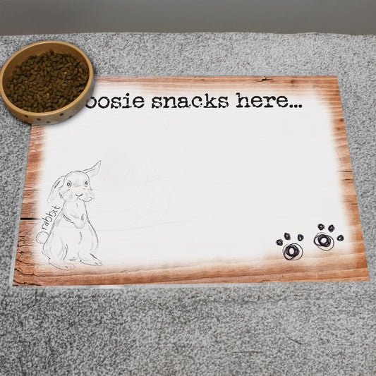 Personalised Scribble Bunny Placemat image 0