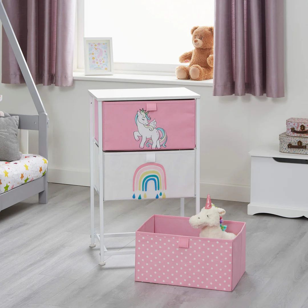 Unicorn 3 Drawer Kids Storage Chest image 0