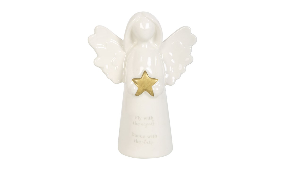 Fly With The Angels Sentiment Angel Ornament