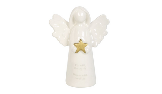 Fly With The Angels Sentiment Angel Ornament