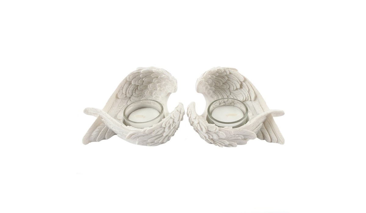 Set of 2 Winged Candle Holders