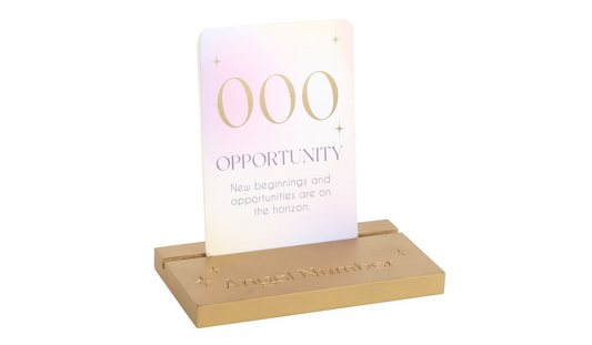 Angel Number Affirmation Cards with Wooden Stand