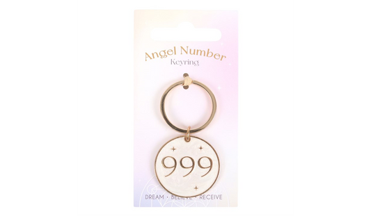 999 Angel Number Keyring